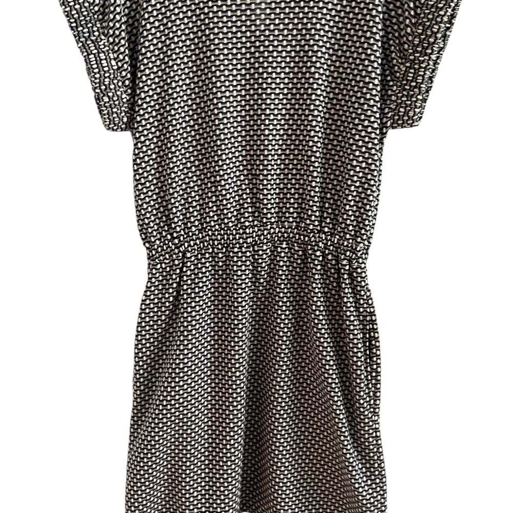 LOFT Black and White Textured Knit Dress size XS